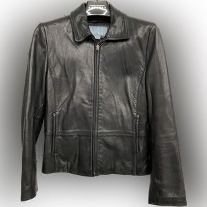 Nine West ladies leather jacket Large